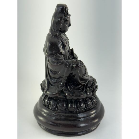 Kwan-Yin Quan-Yin Kanzeon Statue 4" Zen Serene Meditation Buddha Compassion - Picture 5 of 5